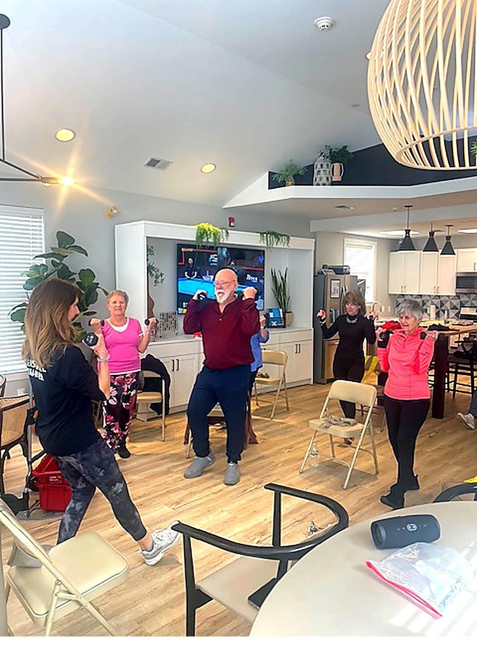 Heathergate 55+ community fitness class